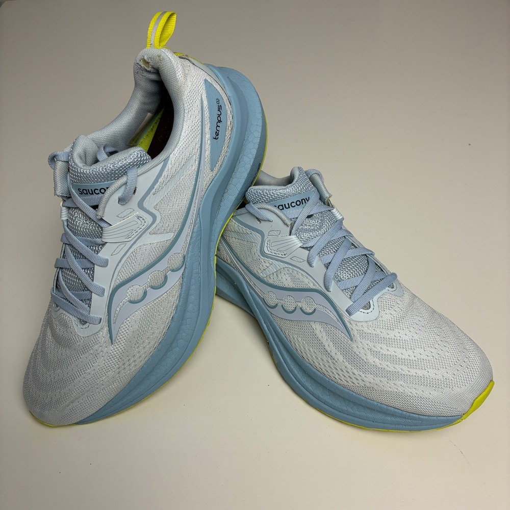 Saucony Tempus 2 Running Shoes Ice Primrose Blue Womens 11 S10973-15